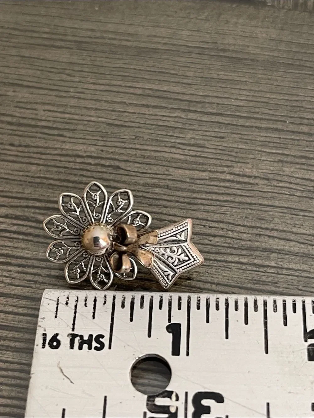 Kat's Creations Brooch Angel Cherub Filigree Metal Pin Vintage Designer Jewelry